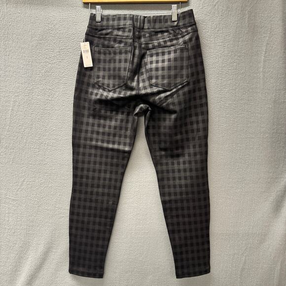 Anthropologie Sanctuary Leggings Womens Medium Runway Stretch Black Check NEW - Picture 4 of 10